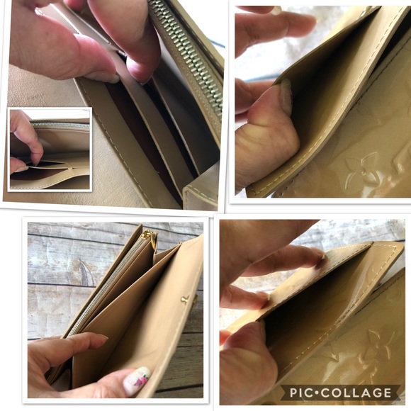 Louis Vuitton Vernis Beige Sarah long wallet. - Picture 7 of 10